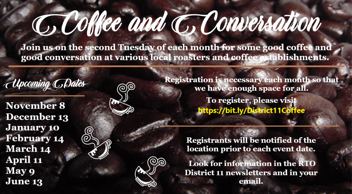 Coffee and Conversation – March 14, 2023 – Register by March 7