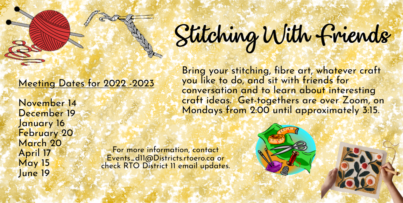 Stitching With Friends – March 20, 2023